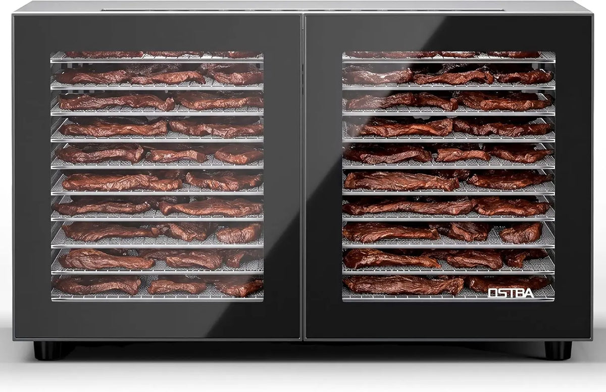 OSTBA Food Dehydrator with 20 Trays - 1300W Dryer, 95, 180°F Temp, 48H Timer