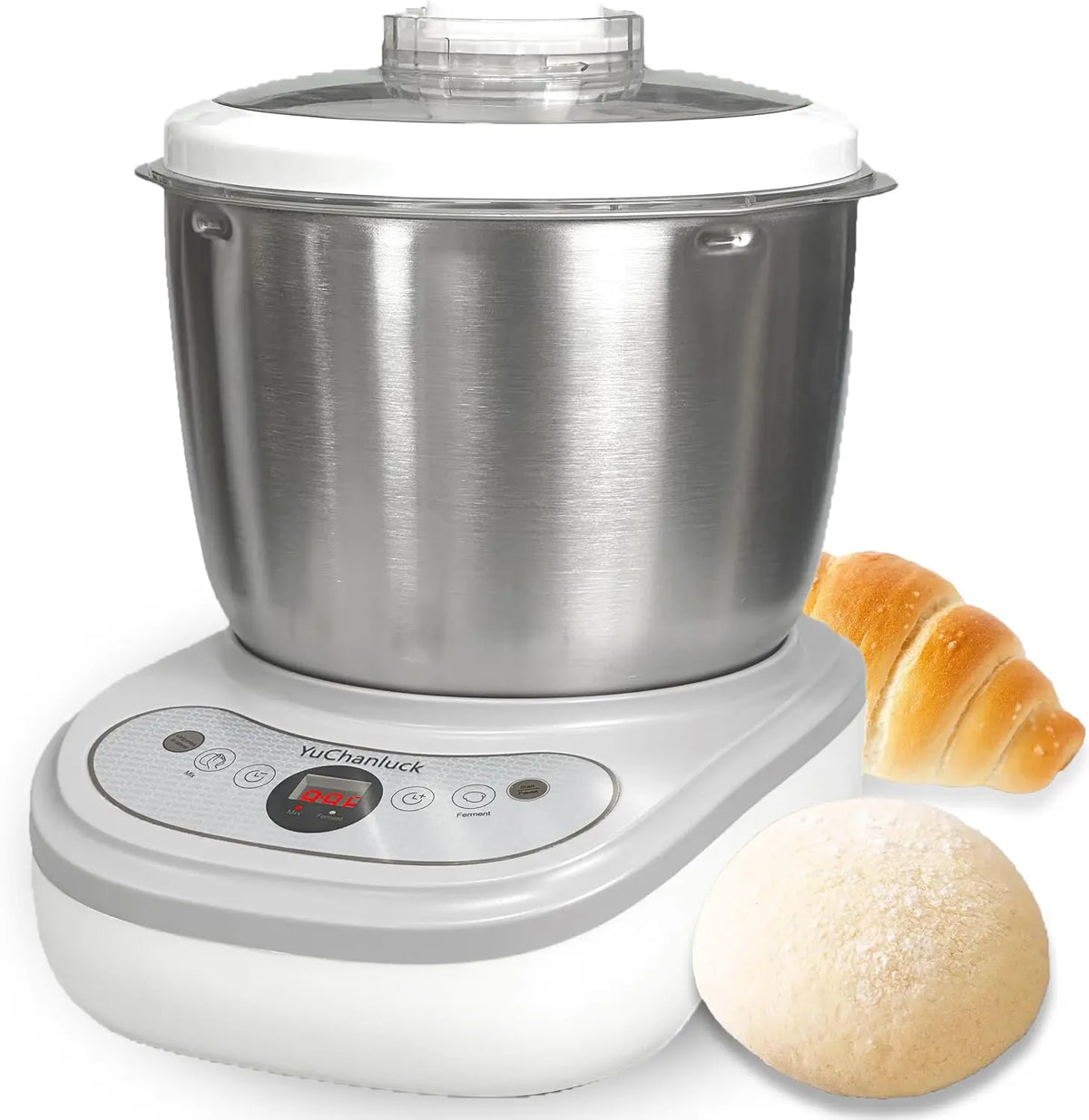 Dough Mixer 7.4QT Large Capacity Electric Dough Maker - Ferment Function for Baking Bread Dough&Pizza Dough