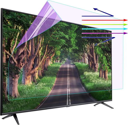 49-65 Inch Tv Screen Protector - Matte Anti Reflectivee Anti-Myopia Filter Film, Block Harmful Blue Light, for LCD, Led, 4K OLED QLED HDTV