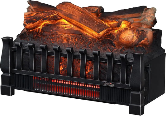 duraflame Electric Log Set 1 - 000 Sq Ft Heater, Faux Logs Insert with Infrared Flames for Existing Fireplaces, Remote Control Included
