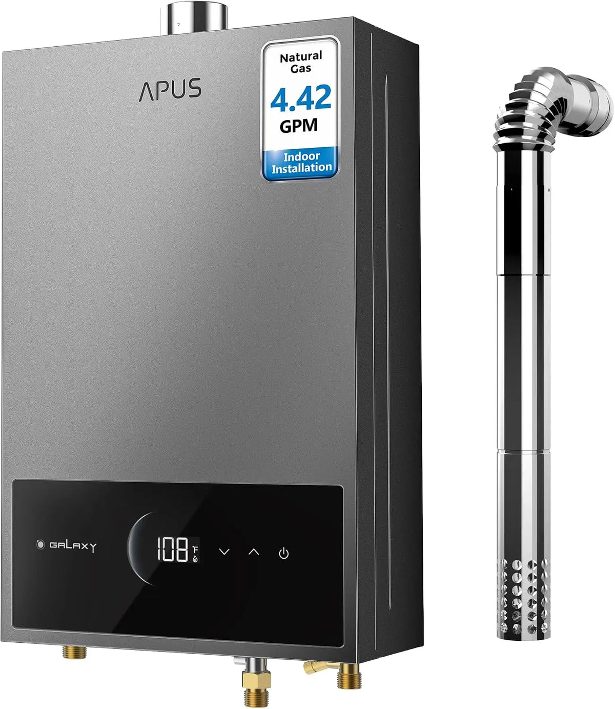 APUS Natural Gas Tankless Water Heater - 95, 000 BTU, 4.42 GPM Indoor