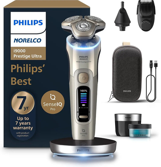 Philips Norelco i9000 Prestige Ultra Electric Shaver - White Gold