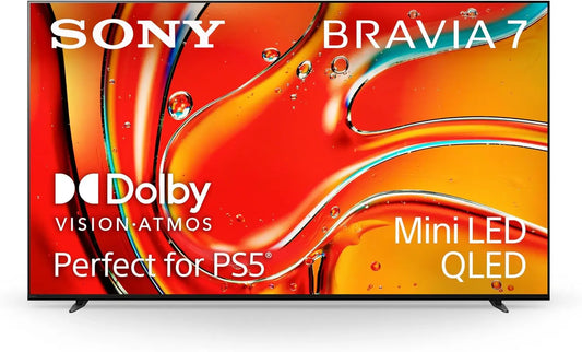 Sony 75 Inch BRAVIA 7 Mini LED QLED 4K HDR Smart Google TV - K-75XR70