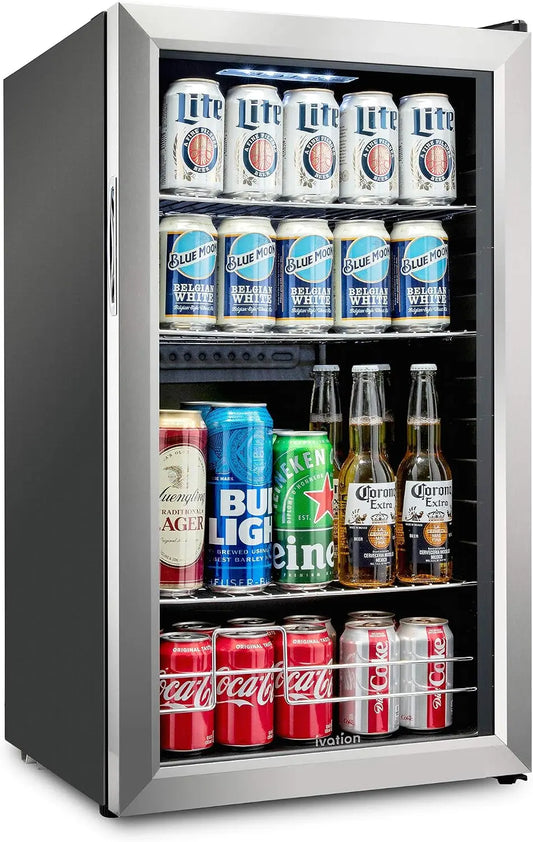 Ivation - 126 Can Beverage Refrigerator