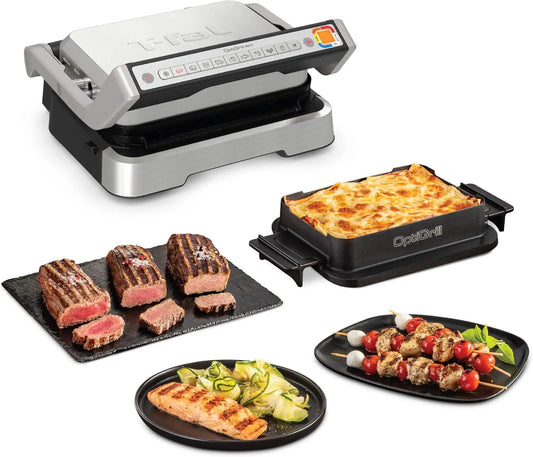 T-fal - OptiGrill 4in1 Indoor Panini Press and Sandwich Maker