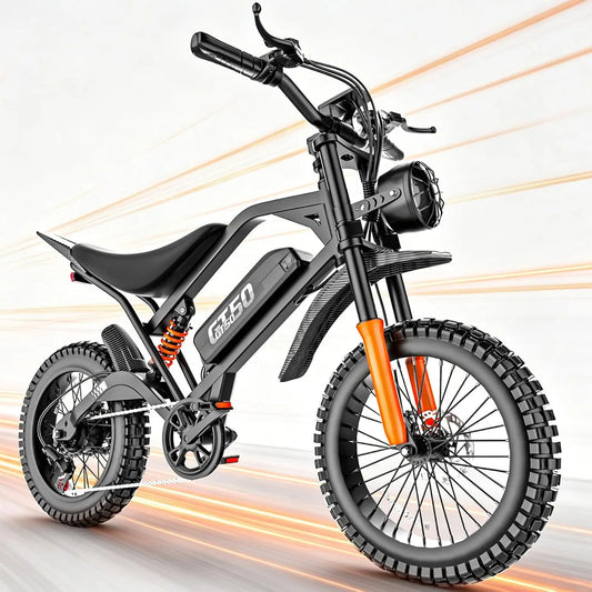 Misodo Electric Bike for Adults - 2500W Motor, 38Mph, 55 Miles Long Range, 48V 15AH Battery, Electric Fat Tire Dirt Bike, 7-Speed, Dual Suspension