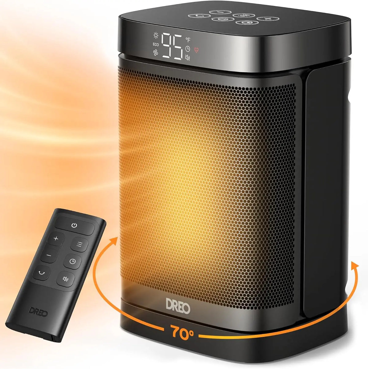 DREO Space Heater - Portable Electric Heaters for Indoor Use wite ECO Mode