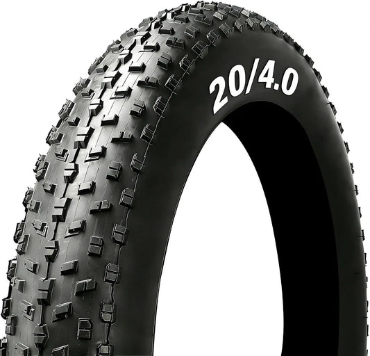 Fat Tire 20x4.0/26x4.0 Inch Replacement Bicycle Tire High-Performance and All-Terrain Folding Electric MTB Electric Bike Fat Tire for Offroad or Trail