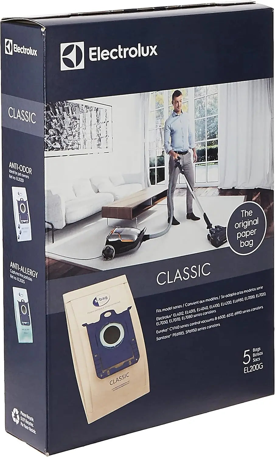ELECTROLUX HOMECARE PRODUCTS Electrolux EL200G s Classic Paper Vacuum Bag - 5, Brown