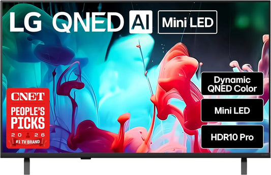 LG 43-Inch QNED AI 4K QNED73B Series Mini LED Smart TV - 2026 Model