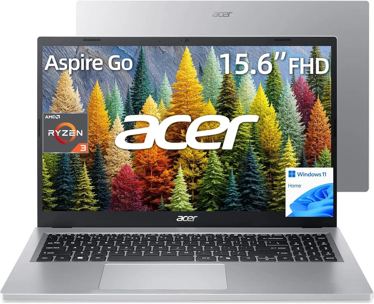 Acer Aspire Go 15 Laptop - AMD Ryzen 3 7320U, 8GB LPDDR5, 256GB SSD