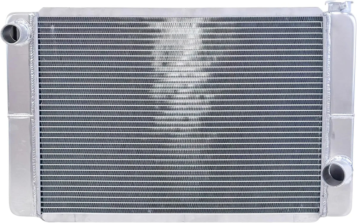 JSD 2 Row Single Pass Universal All Aluminum Racing Radiator 26x16x3 Inch Compatible with Chevy GM