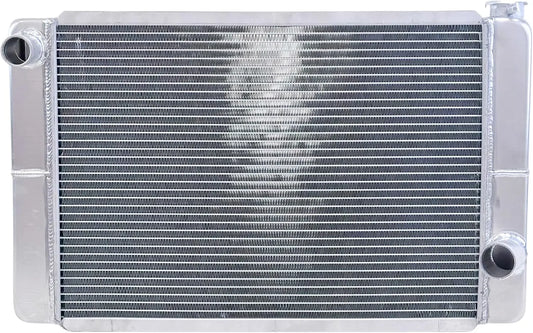 JSD 2 Row Single Pass Universal All Aluminum Racing Radiator 26x16x3 Inch Compatible with Chevy GM